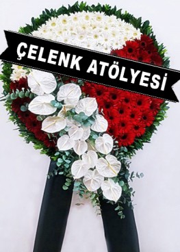 Vip Kırmızı-Beyaz Çelenk Tasarımı