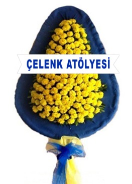 Sarı Lacivert Çelenk