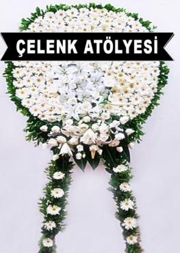 Beyaz Gösterişli Çelenk