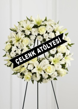 Kilise Cenaze Çelengi Beyaz